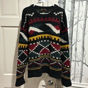 Vintage Boston Traders Rasta Wool Sweater